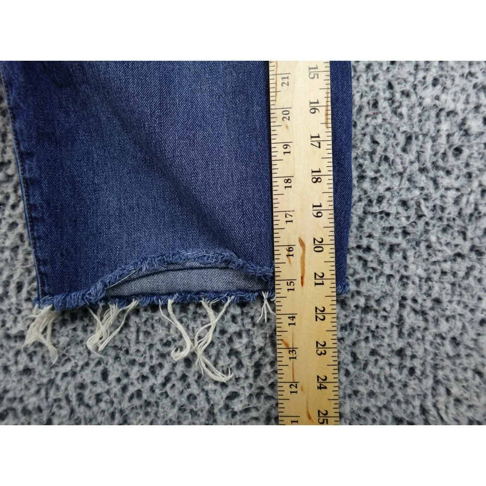 Gap Carpenter Shorts Mens 30 Blue Cut Off‎ Raw Hem Denim Utility